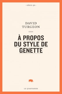 Couverture_À propos du style de Genette
