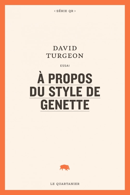 Couverture_À propos du style de Genette