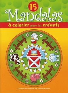 Front cover_15 mandalas à colorier pour les enfants (la ferme)