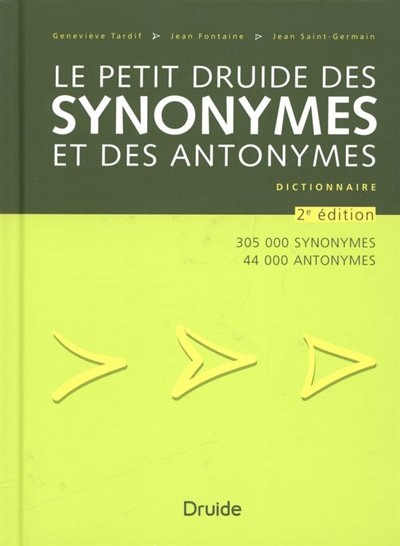 Front cover_Le petit Druide des synonymes et des antonymes