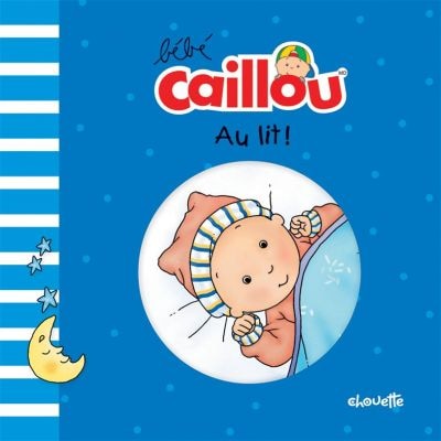 Bébé Caillou au lit