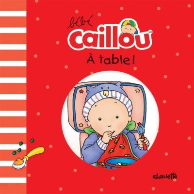 Bébé Caillou à table