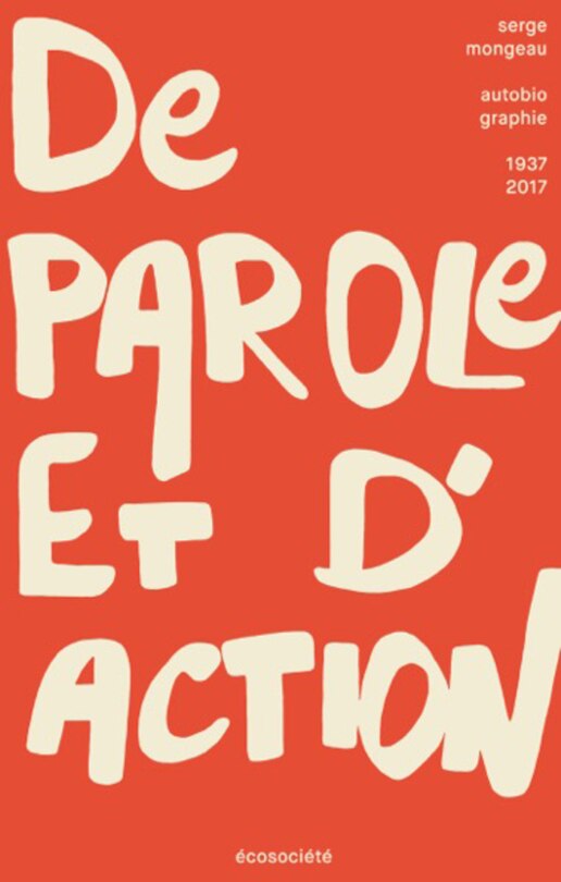 Front cover_De parole et d'action