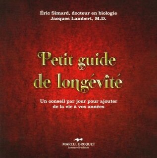 Front cover_PETIT GUIDE DE LA LONGEVITE