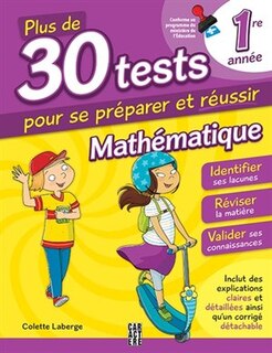 Front cover_30 tests Math 1re année 3ème édition