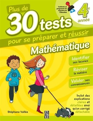 Couverture_30 tests Math 4e année 3ème édition