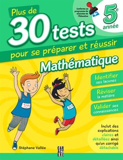 Couverture_30 tests Math 5e année 3ème édition
