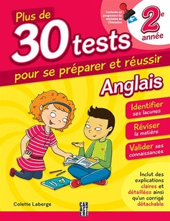 Front cover_30 tests Anglais 2e année 3ème édition