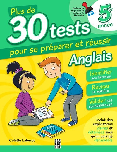 Couverture_30 tests Anglais 5e année 3ème édition