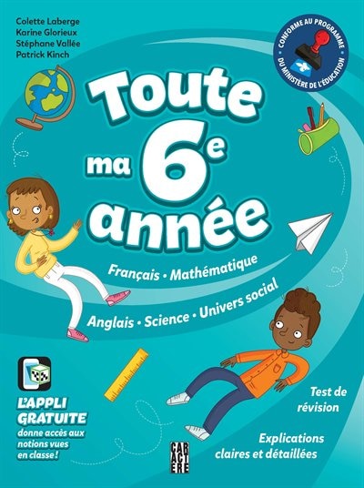 Front cover_TOUTE MA 6E ANNÉE