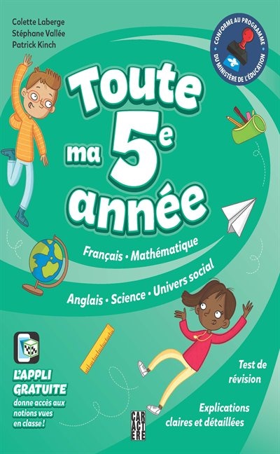 Front cover_TOUTE MA 5E ANNÉE