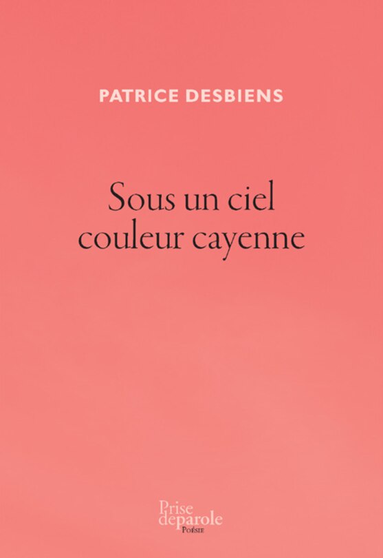 Front cover_Sous un ciel couleur cayenne