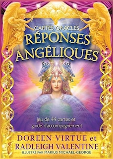 Front cover_Réponses angéliques : cartes oracles : jeu de 44 cartes et guide d'accompagnement
