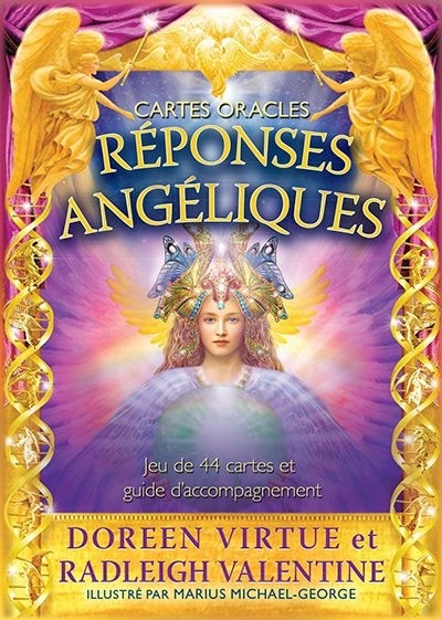 Front cover_Réponses angéliques : cartes oracles : jeu de 44 cartes et guide d'accompagnement