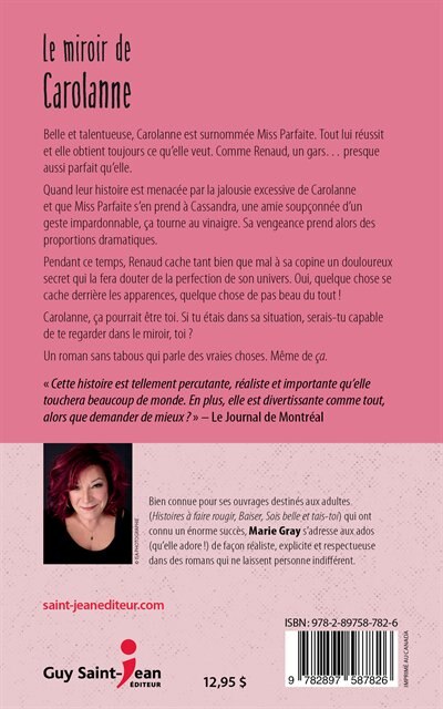 Couverture_Le Miroir De Carolanne