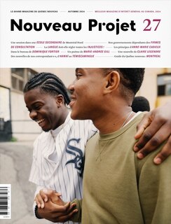 Couverture_Nouveau Projet, no. 27, Automne 2024