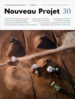 Couverture_Nouveau Projet, no. 30, Automne 2025