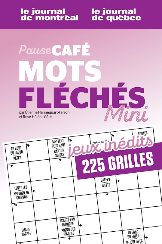 Front cover_Pause café Mots fléchés, Vol.3 No.1