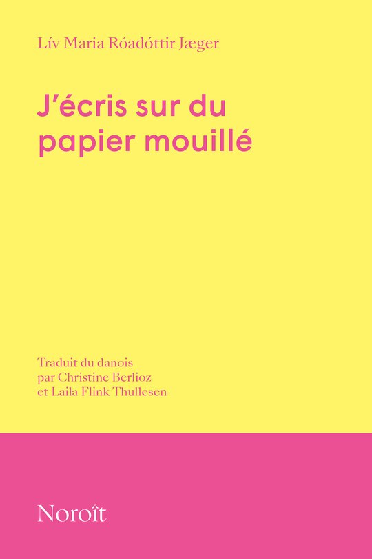 Front cover_J'écris sur du papier mouillé