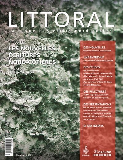 Couverture_Littoral, no. 19, Revue Littoral no 19