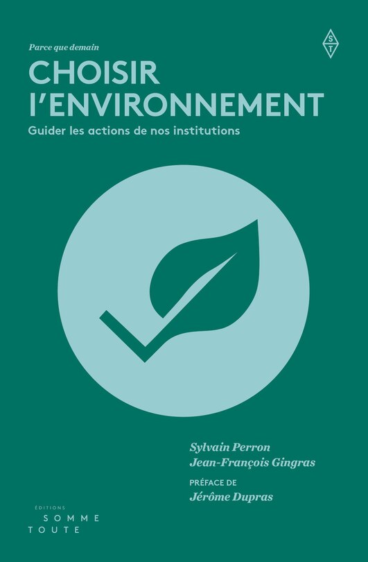 Front cover_Choisir l'environnement