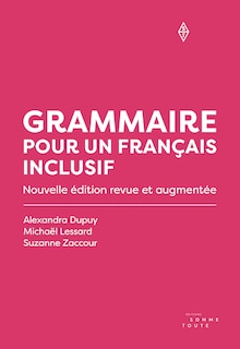Front cover_Grammaire pour un français inclusif