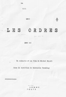 Front cover_Les Ordres