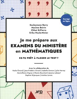 Couverture_JE ME PRÉPARE AUX EXAMENS DU MINISTÈRE EN MATHÉMATIQUES