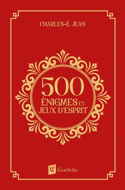 Front cover_500 énigmes et jeux d'esprit