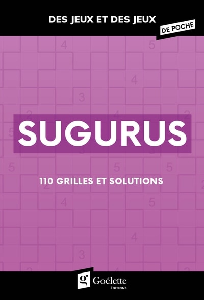 Front cover_Sugurus : 110 grilles et solutions