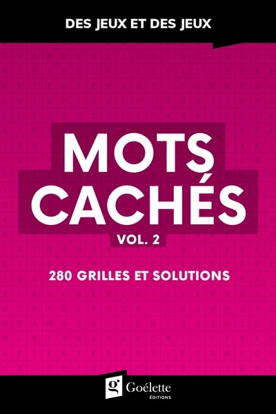 Front cover_Mots cachés, vol. 2 : 280 grilles et solutions