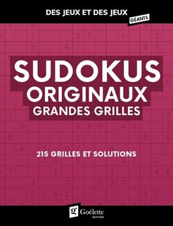 Front cover_Sudokus originaux grandes grilles
