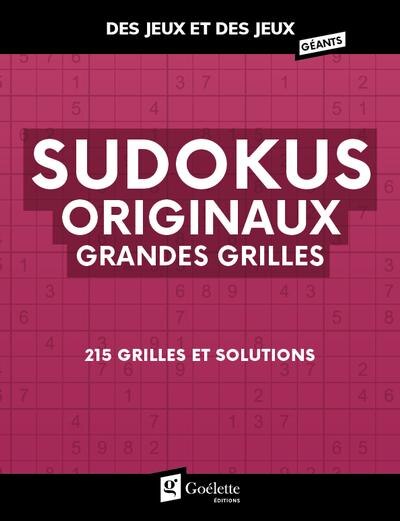 Front cover_Sudokus originaux grandes grilles