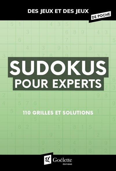 Front cover_Sudokus pour experts
