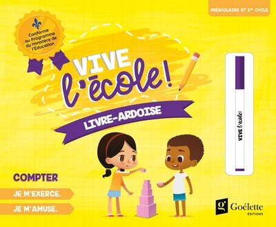 Front cover_Vive l'école ! - Livre-ardoise - Compter