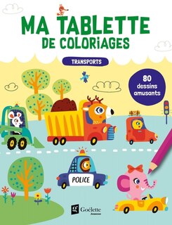 Front cover_Ma tablette de coloriages - transports