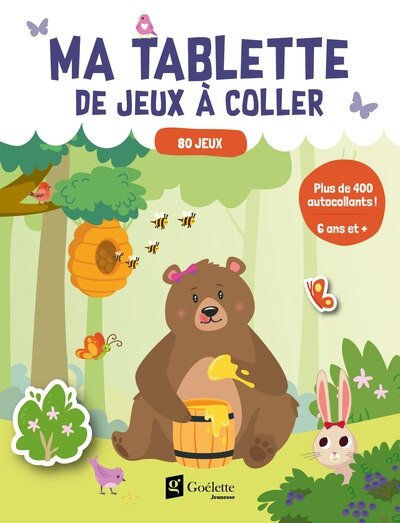 Front cover_TABLETTE DE JEUX À COLLER (6 ANS ET +)