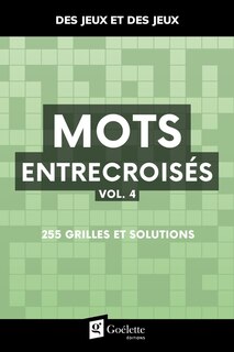 Couverture_Mots entrecroisés, vol. 4