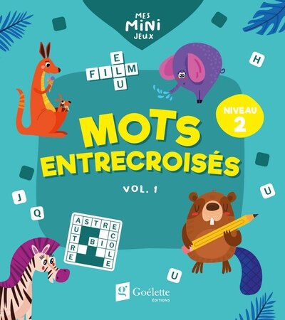 Front cover_Mots entrecroisés niveau 2, vol. 1