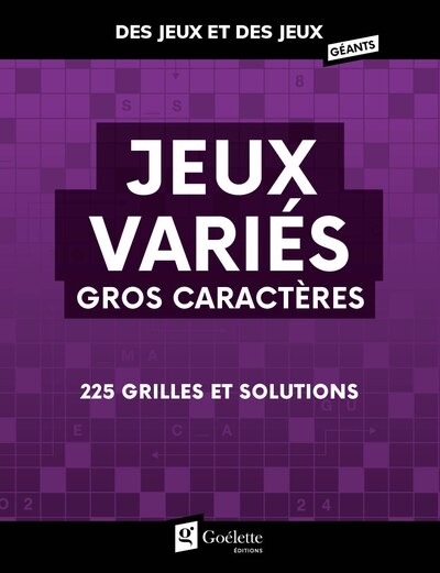 Front cover_Gros caractères Jeux variés Des jeux et des jeux géants