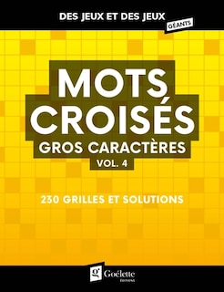 Front cover_Mots croisés Vol.4 gros caractères