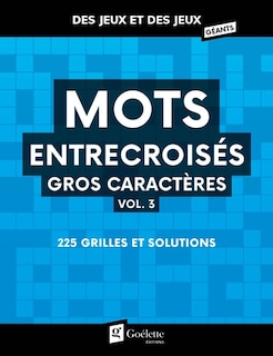 Front cover_Mots entrecroisés Vol.3 gros caractères