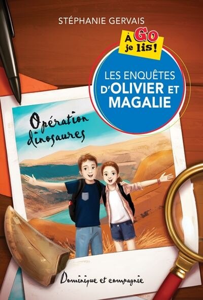 Couverture_LES ENQUÊTES D'OLIVIER ET MAGALIE Opération dinosaures