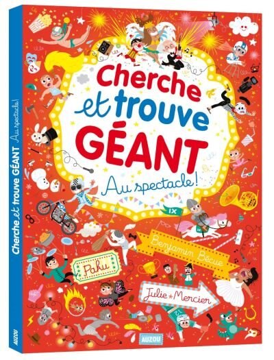 Couverture_Cherche et trouve géant. Au spectacle!