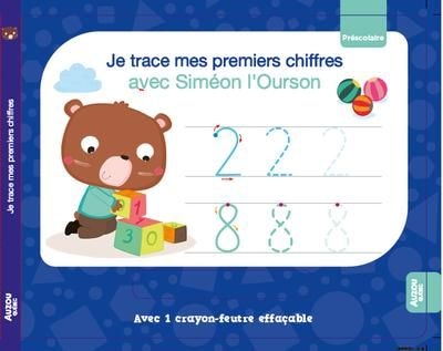 Front cover_Je trace mes premiers chiffres avec Siméon l'ourson