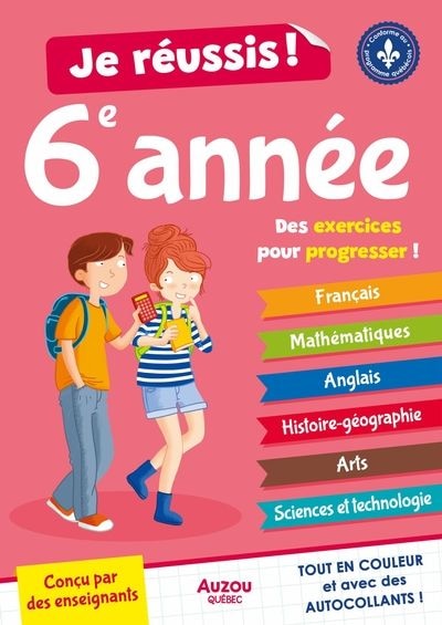 Front cover_Je réussis ma 6e année