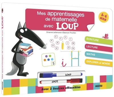 Front cover_Mes apprentissages de maternelle avec Loup