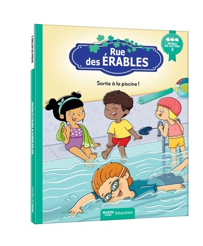 Couverture_Sortie à la piscine !  : niveau de lecture 3