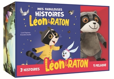 Couverture_Mon coffret peluche - 3 histoires Léon le raton