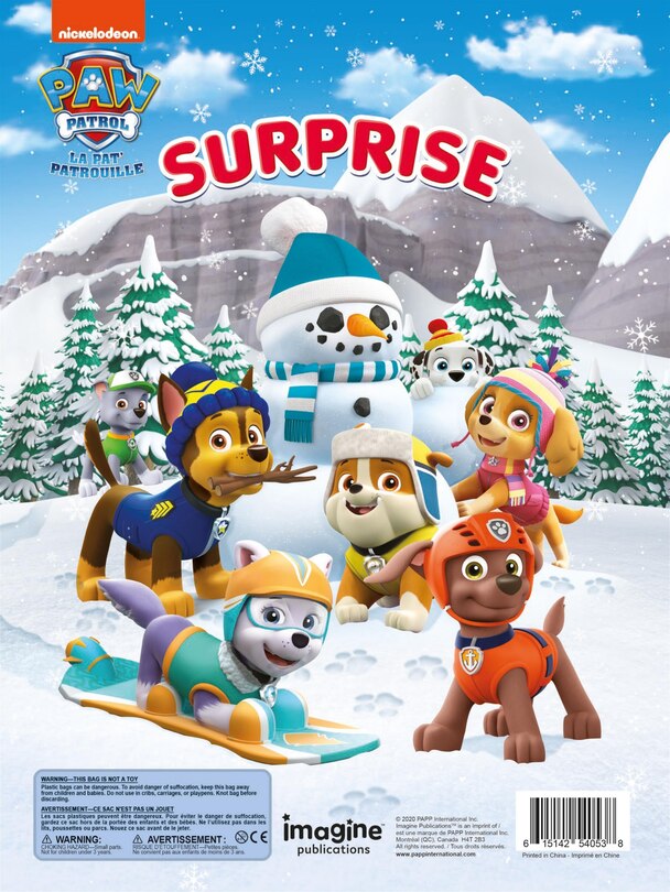 Front cover_Sac Mega Surprise - Pat patrouille hiver